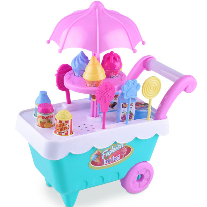 Bộ đồ chơi xe đẩy bán kem cho bé